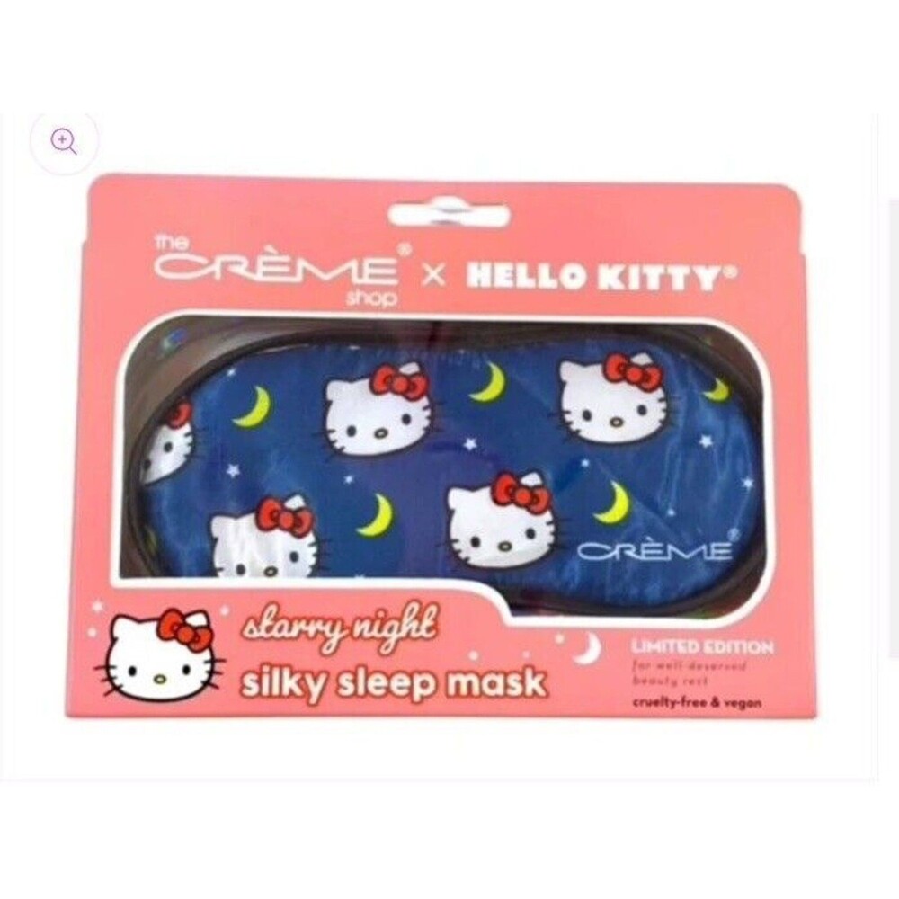 crème shop hello kitty starry night silky sleep mask limited edition